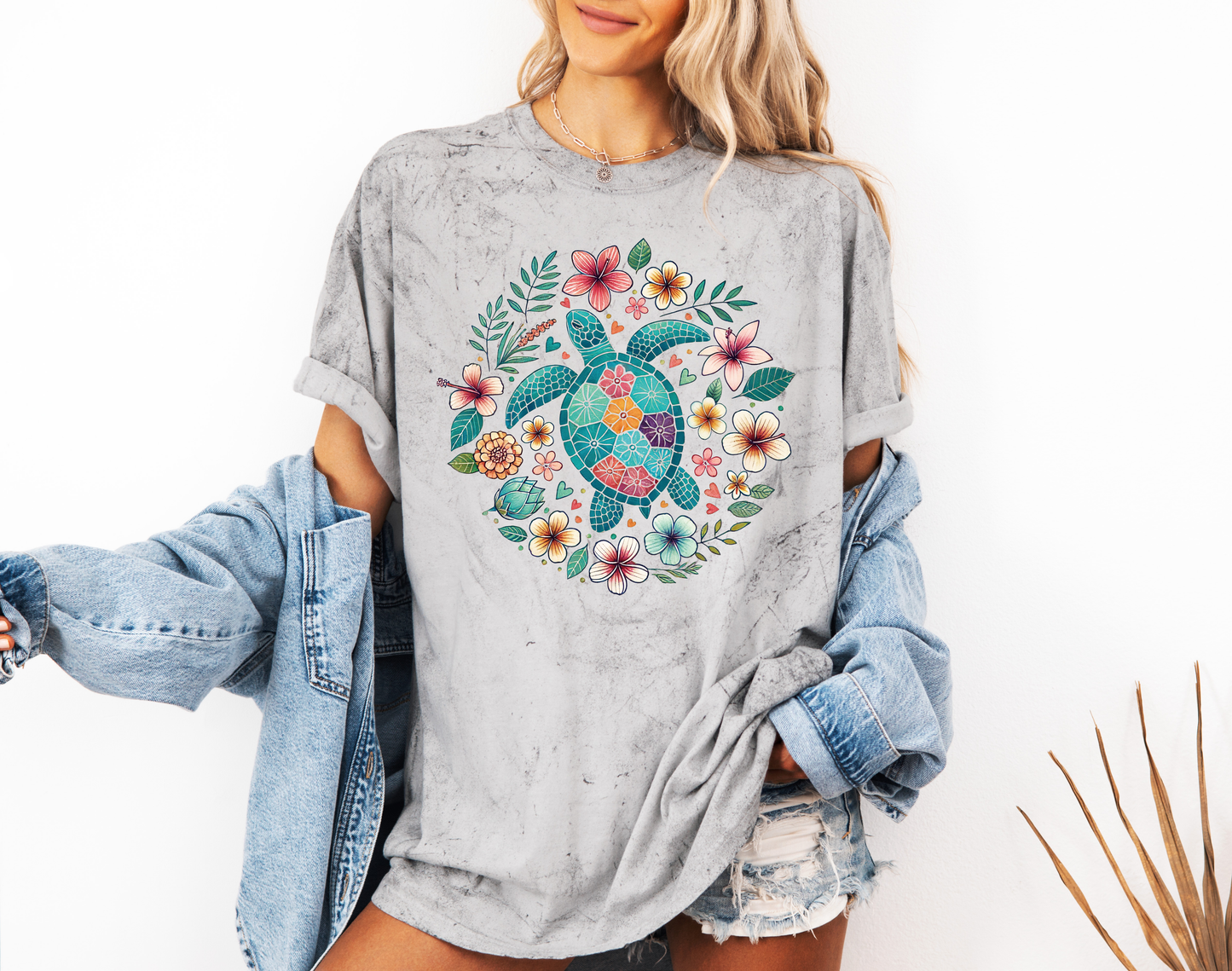 *NEW* FLORAL SEA TURTLE CC SHIRT