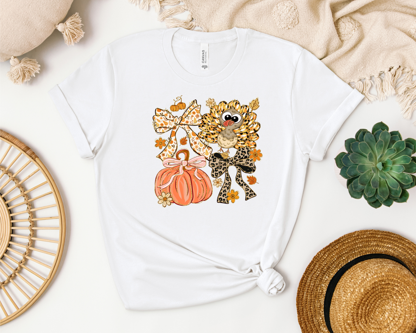 *NEW* THANKSGIVING TURKEY AND PUMPKIN SHIRT