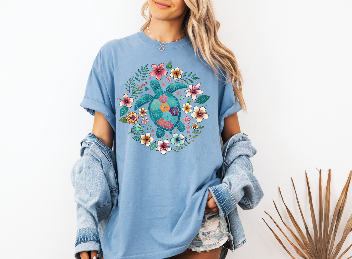 *NEW* FLORAL SEA TURTLE CC SHIRT