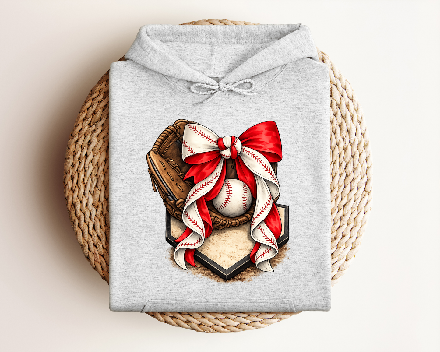 BASEBALL AND BOW HOODIE