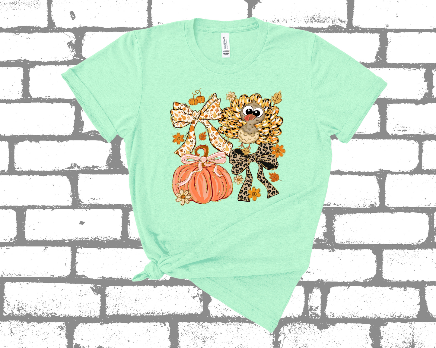 *NEW* THANKSGIVING TURKEY AND PUMPKIN SHIRT