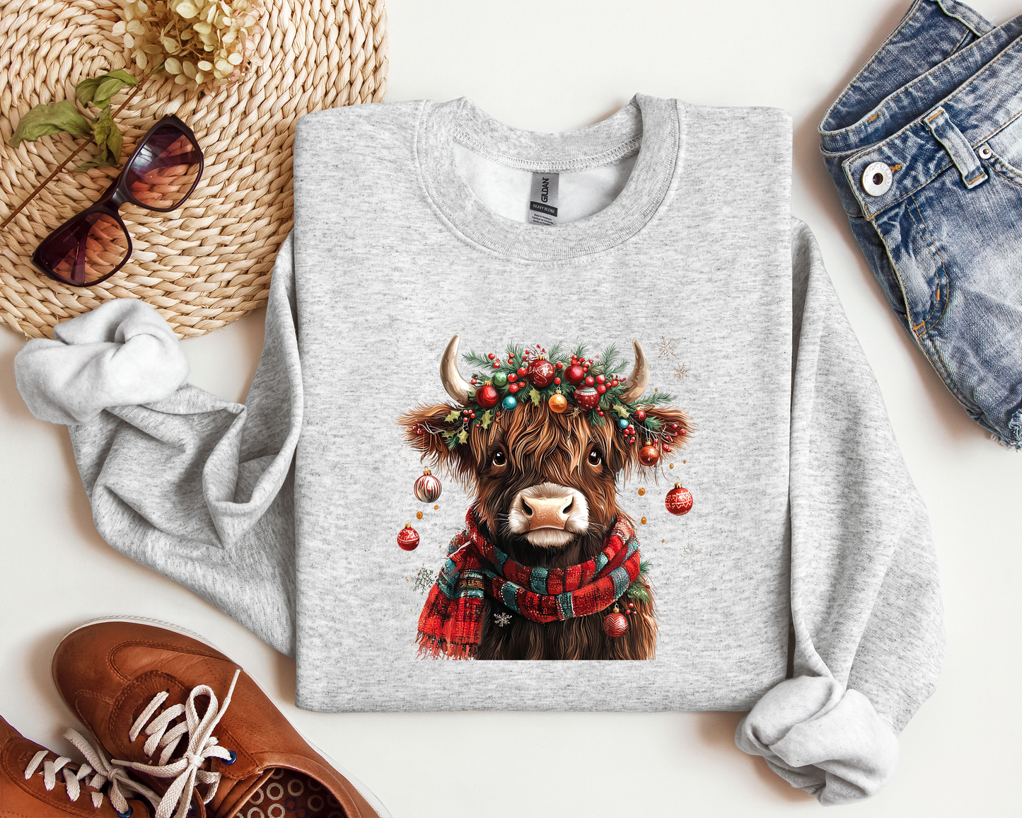 *NEW* CHRISTMAS HIGHLAND COW CREW