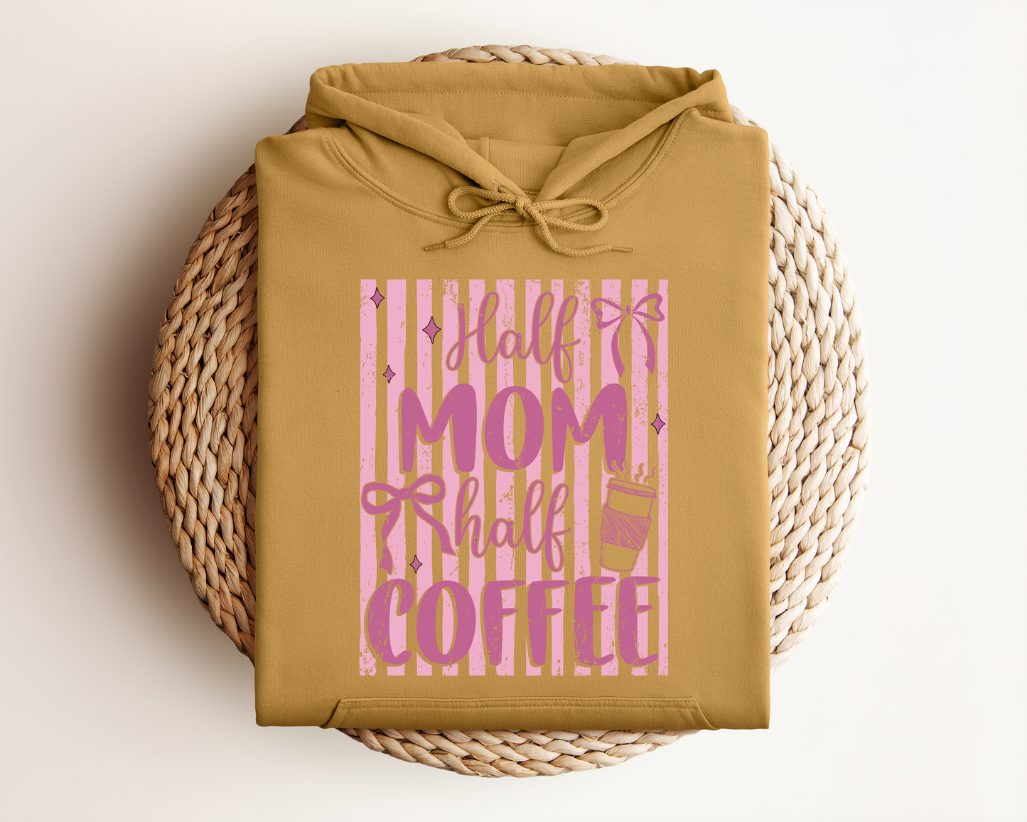 HALF MOM HALF COFFEE HOODIE