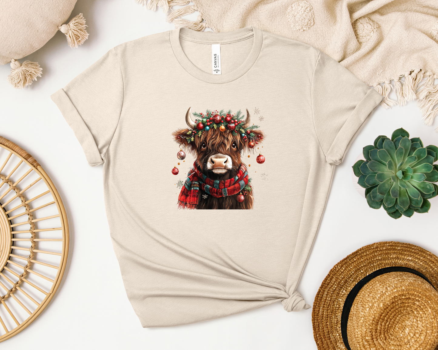 *NEW* CHRISTMAS HIGHLAND COW SHIRT