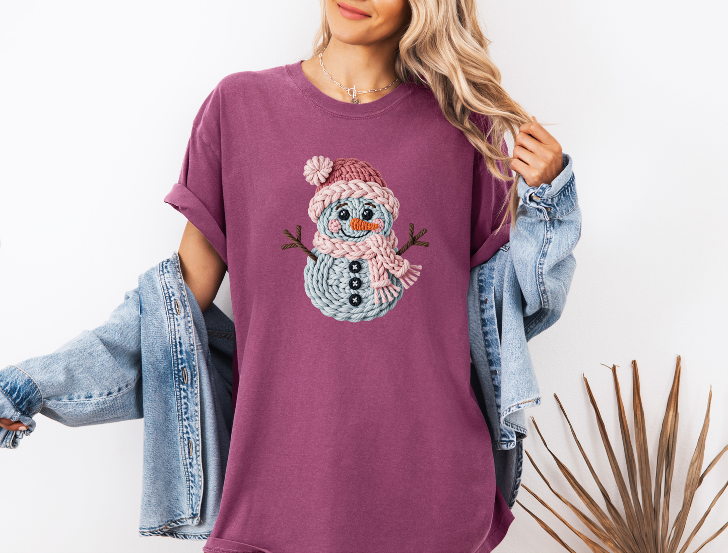 CROCHET SNOWMAN CC SHIRT