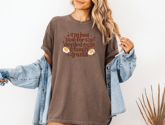 *NEW* I'M JUST HERE FOR THE DEVILED EGGS CC SHIRT