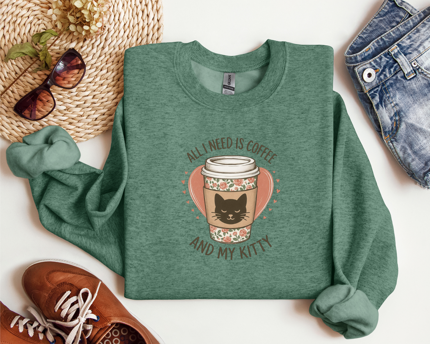 ALL I NEED IS COFFEE AND MY KITTY CREW