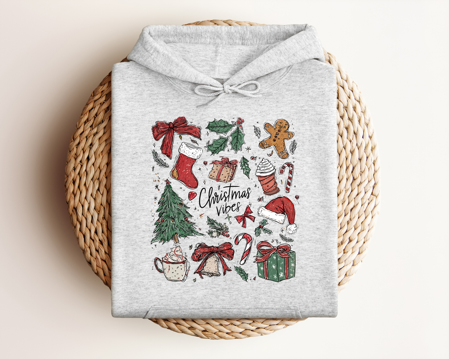 *NEW* RETRO CHRISTMAS COLLAGE HOODIE