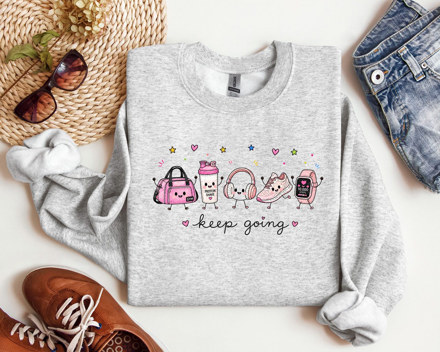 KEEP GOING FITNESS DOODLE CREW