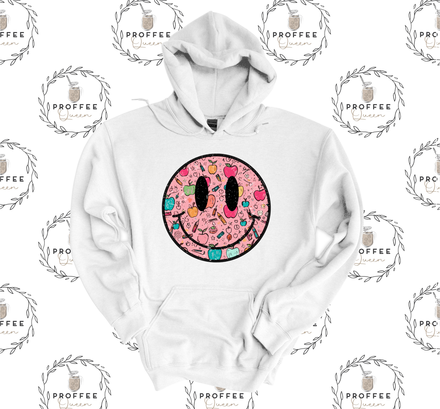 SCHOOL SMILE FACE HOODIE