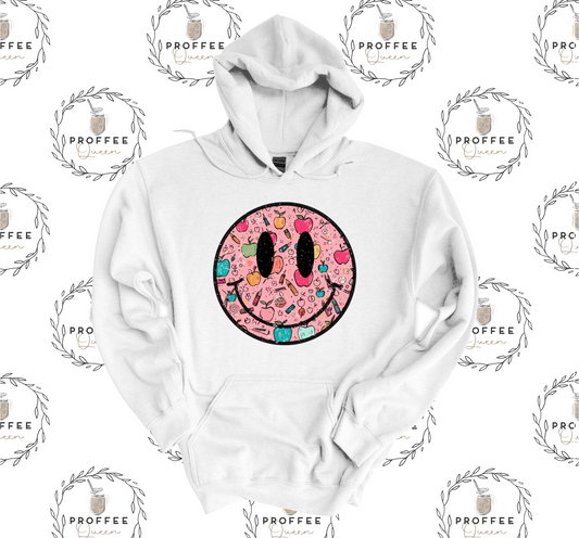 SCHOOL SMILE FACE HOODIE