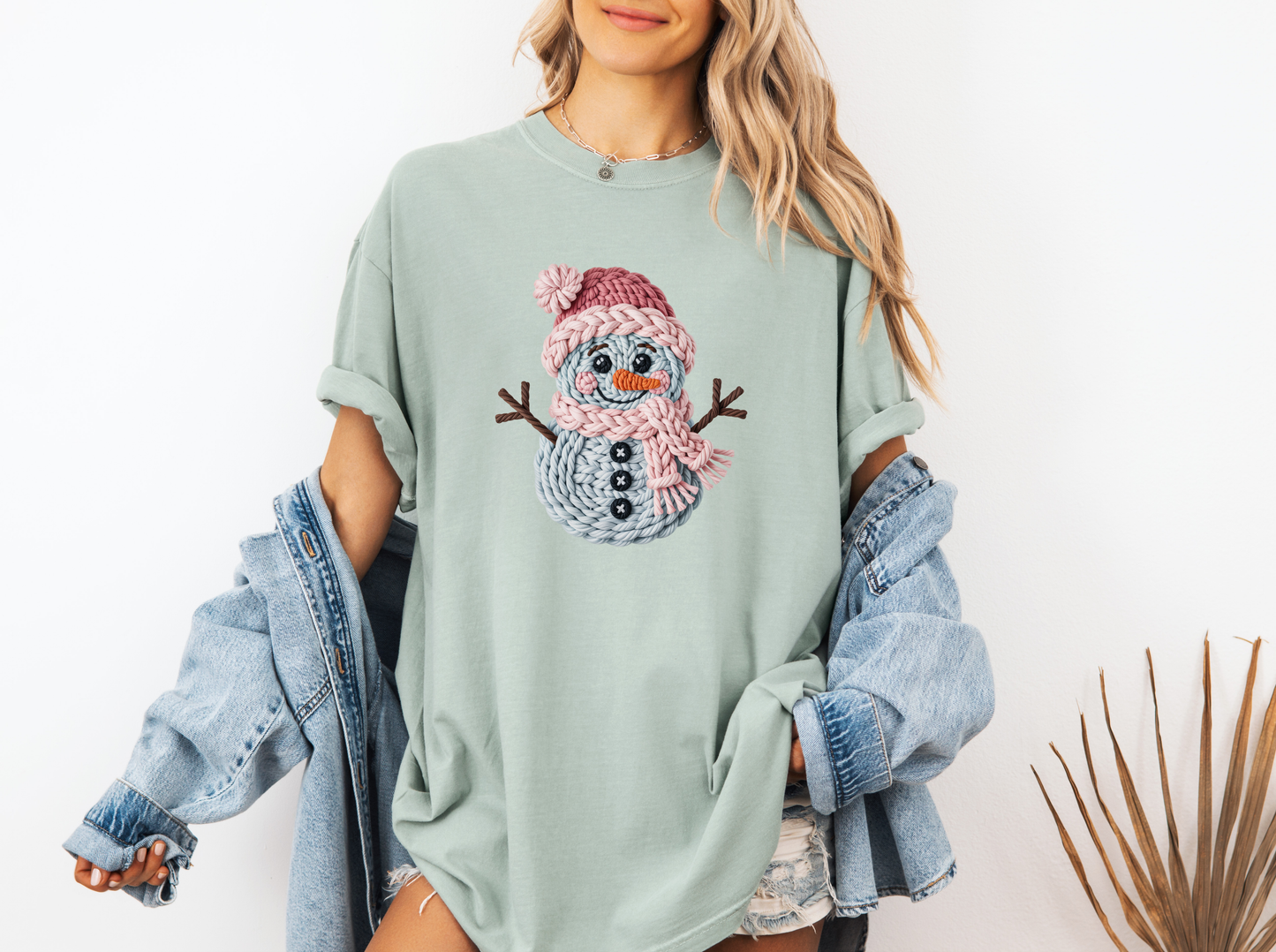 CROCHET SNOWMAN CC SHIRT