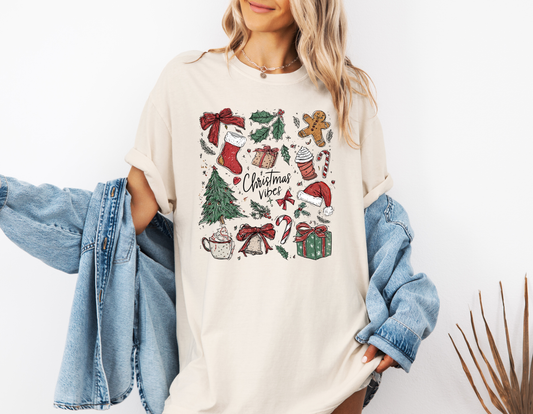RETRO CHRISTMAS COLLAGE CC SHIRT