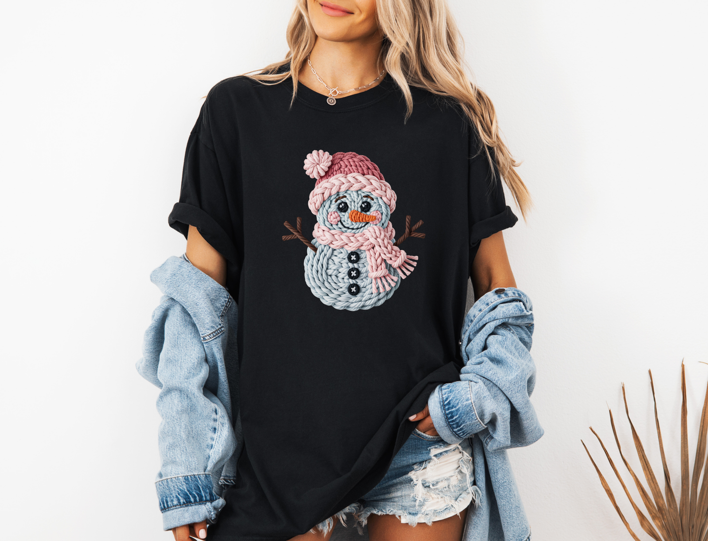 CROCHET SNOWMAN CC SHIRT