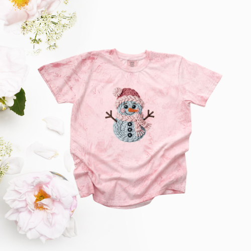 CROCHET SNOWMAN CC SHIRT