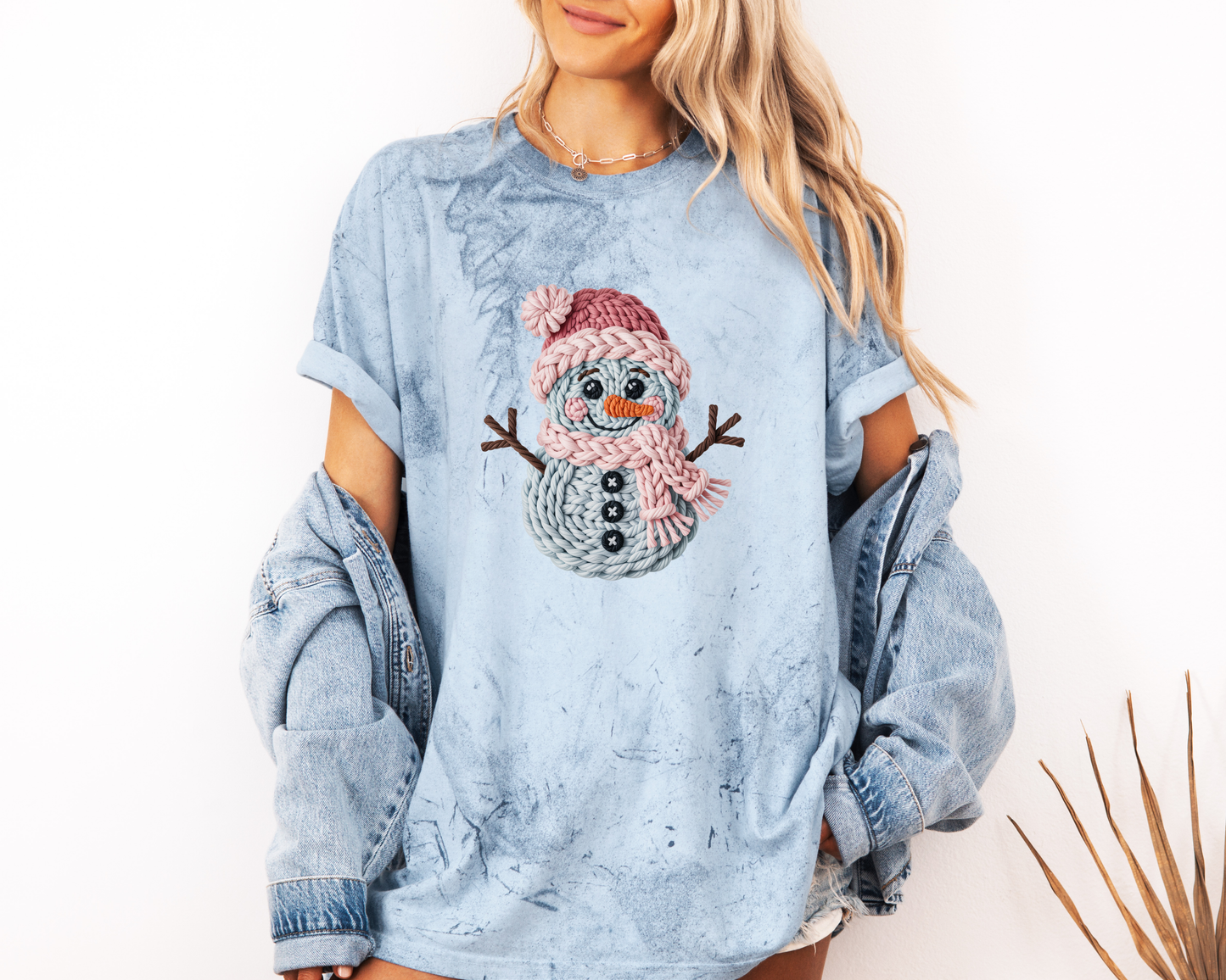 CROCHET SNOWMAN CC SHIRT