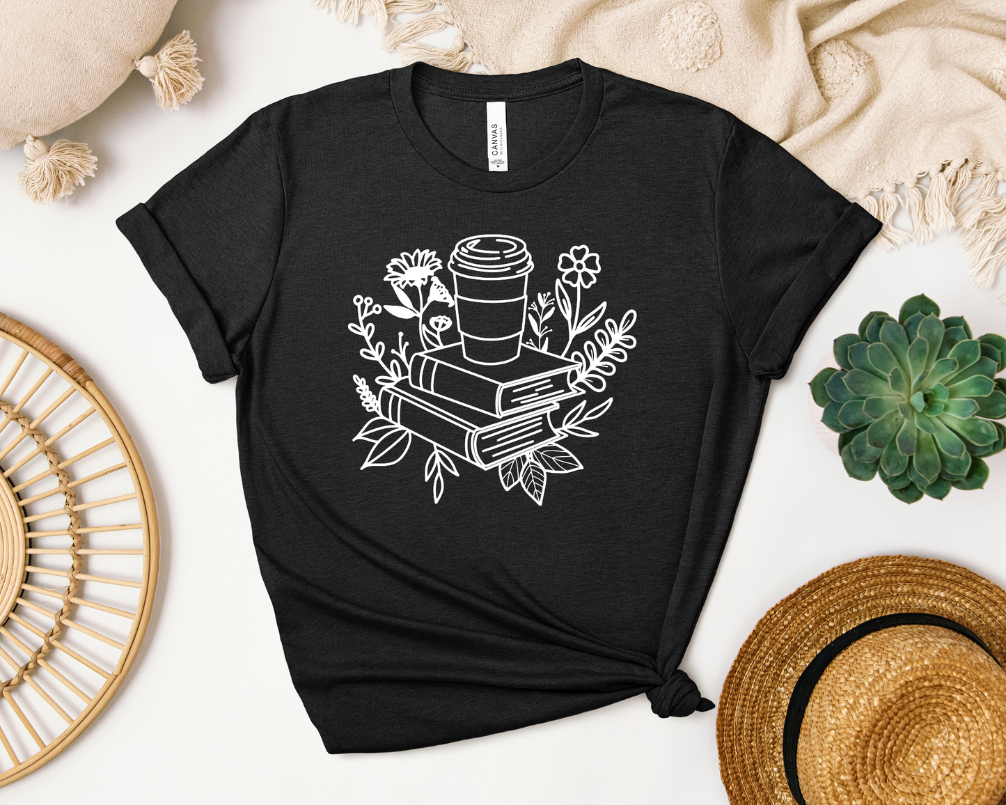 BOOKS AND COFFEE SHIRT