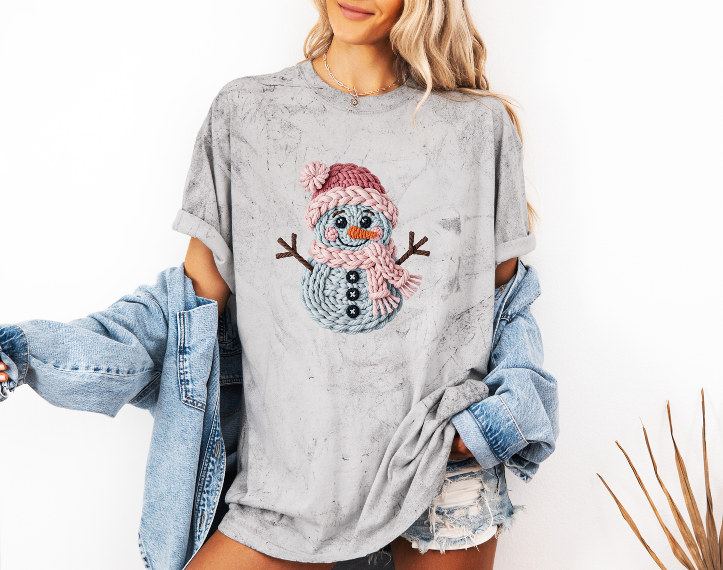 CROCHET SNOWMAN CC SHIRT