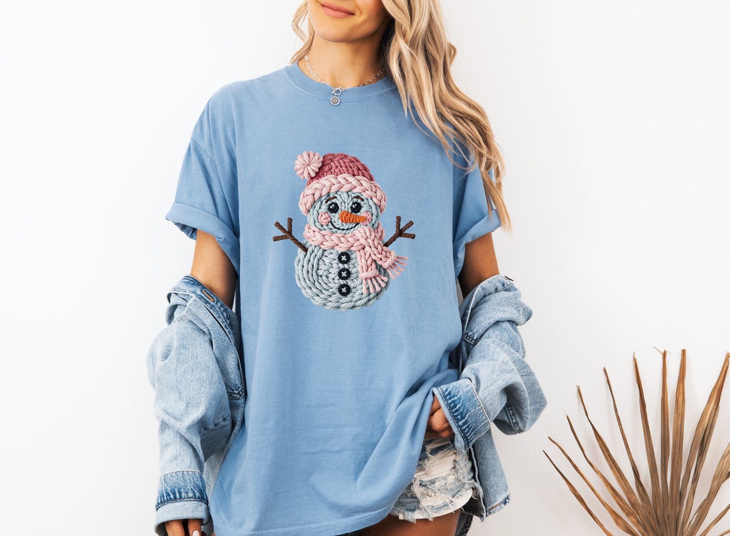 CROCHET SNOWMAN CC SHIRT