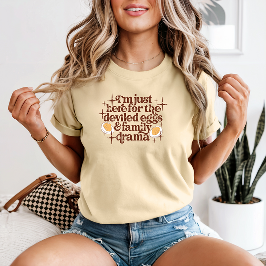 *NEW* I'M JUST HERE FOR THE DEVILED EGGS CC SHIRT