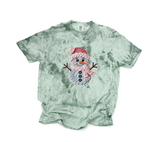 CROCHET SNOWMAN CC SHIRT