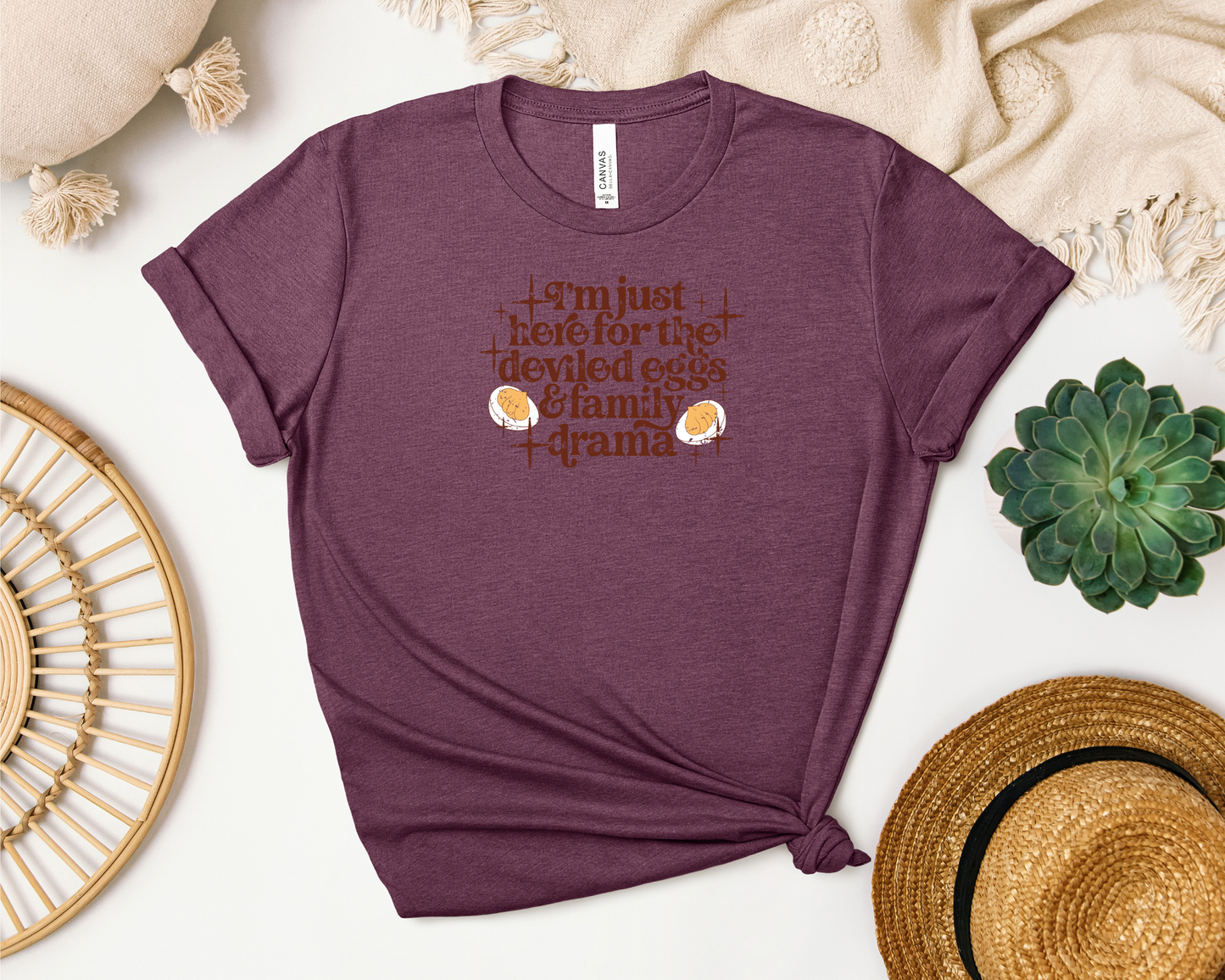 *NEW* I'M JUST HERE FOR THE DEVILED EGGS SHIRT