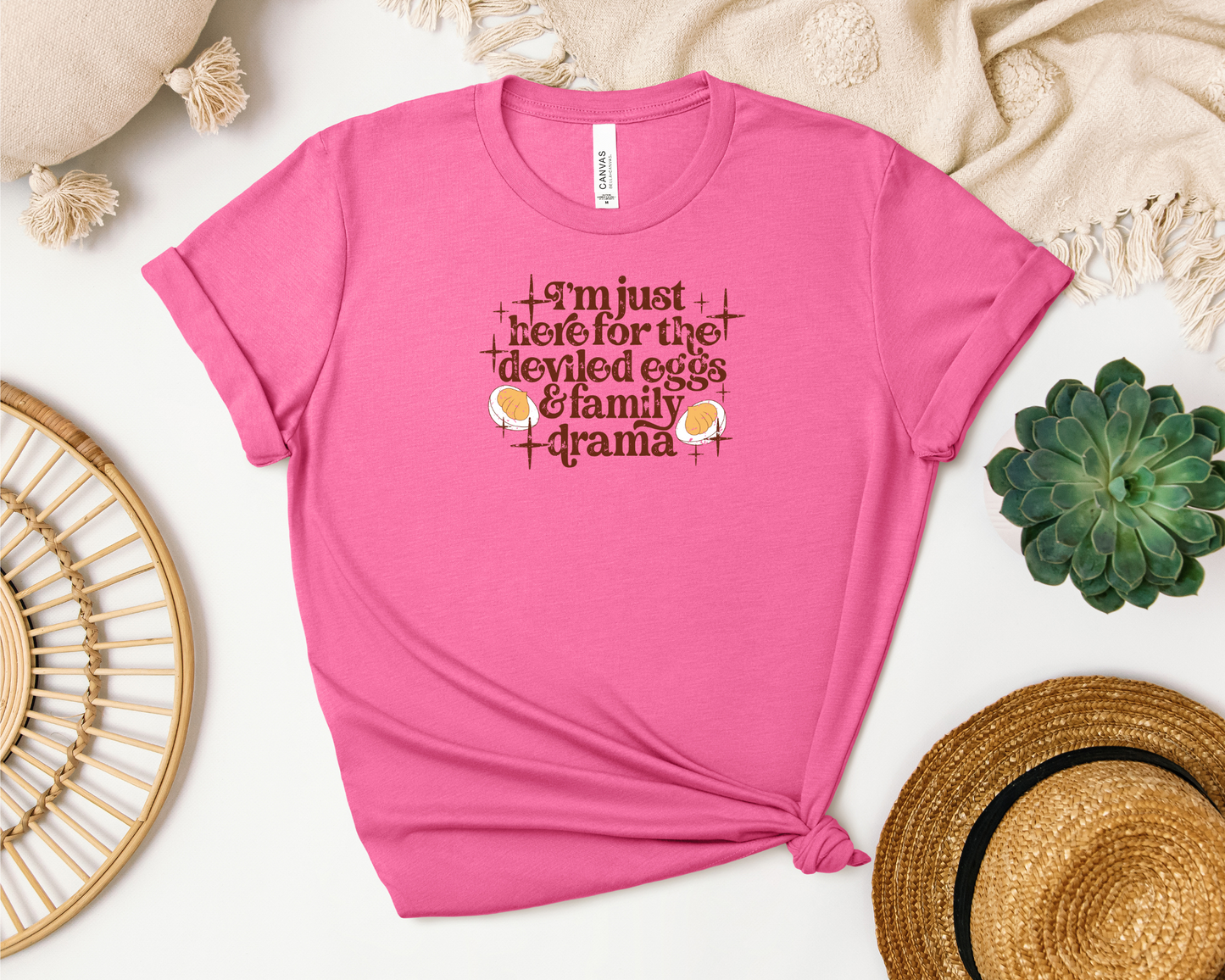 *NEW* I'M JUST HERE FOR THE DEVILED EGGS SHIRT