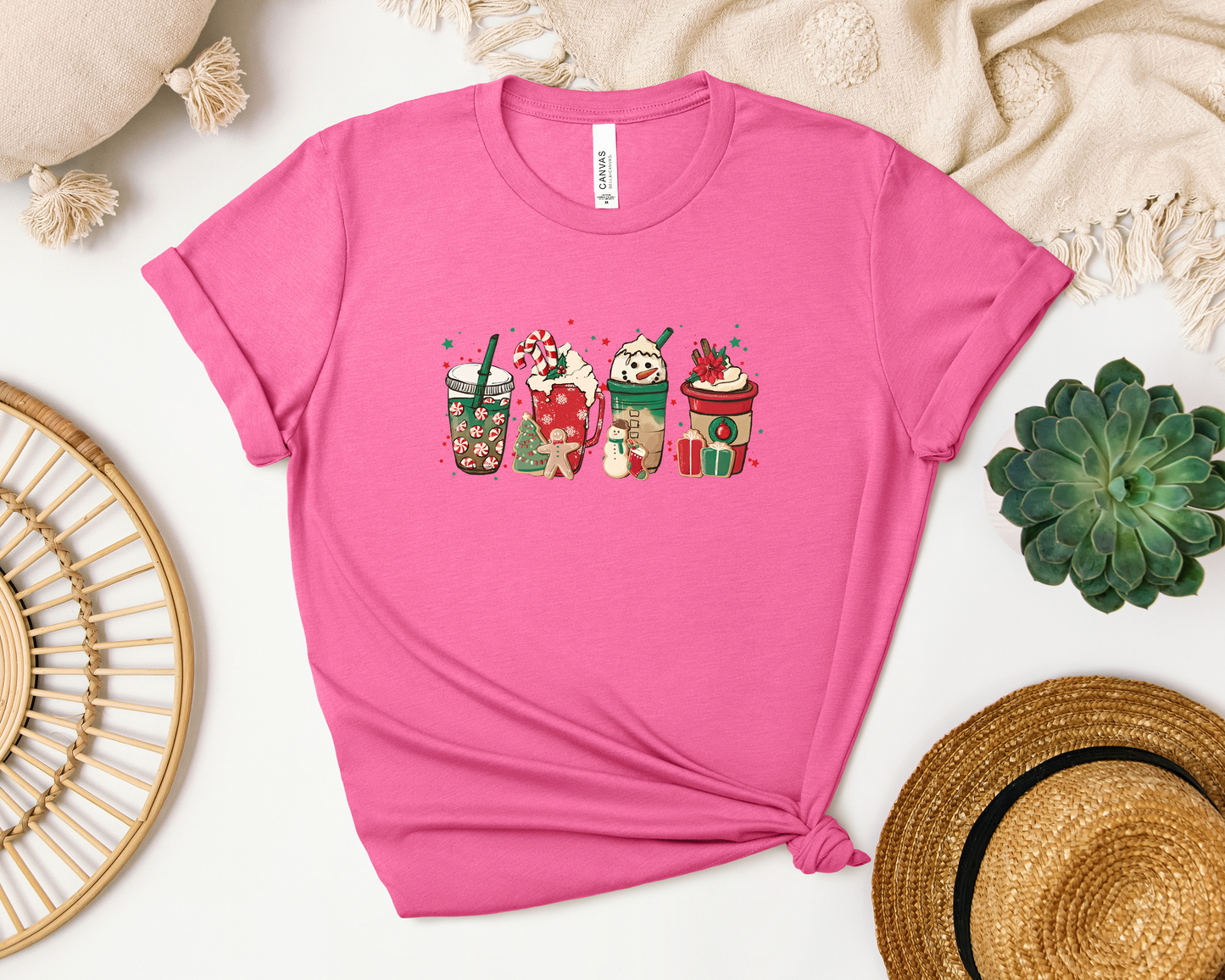 CHRISTMAS COFFEE CUPS SHIRT