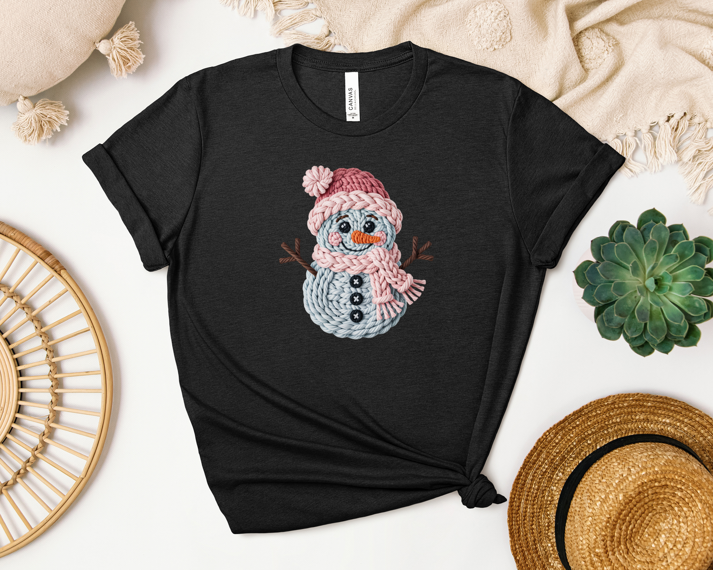 CROCHET SNOWMAN SHIRT