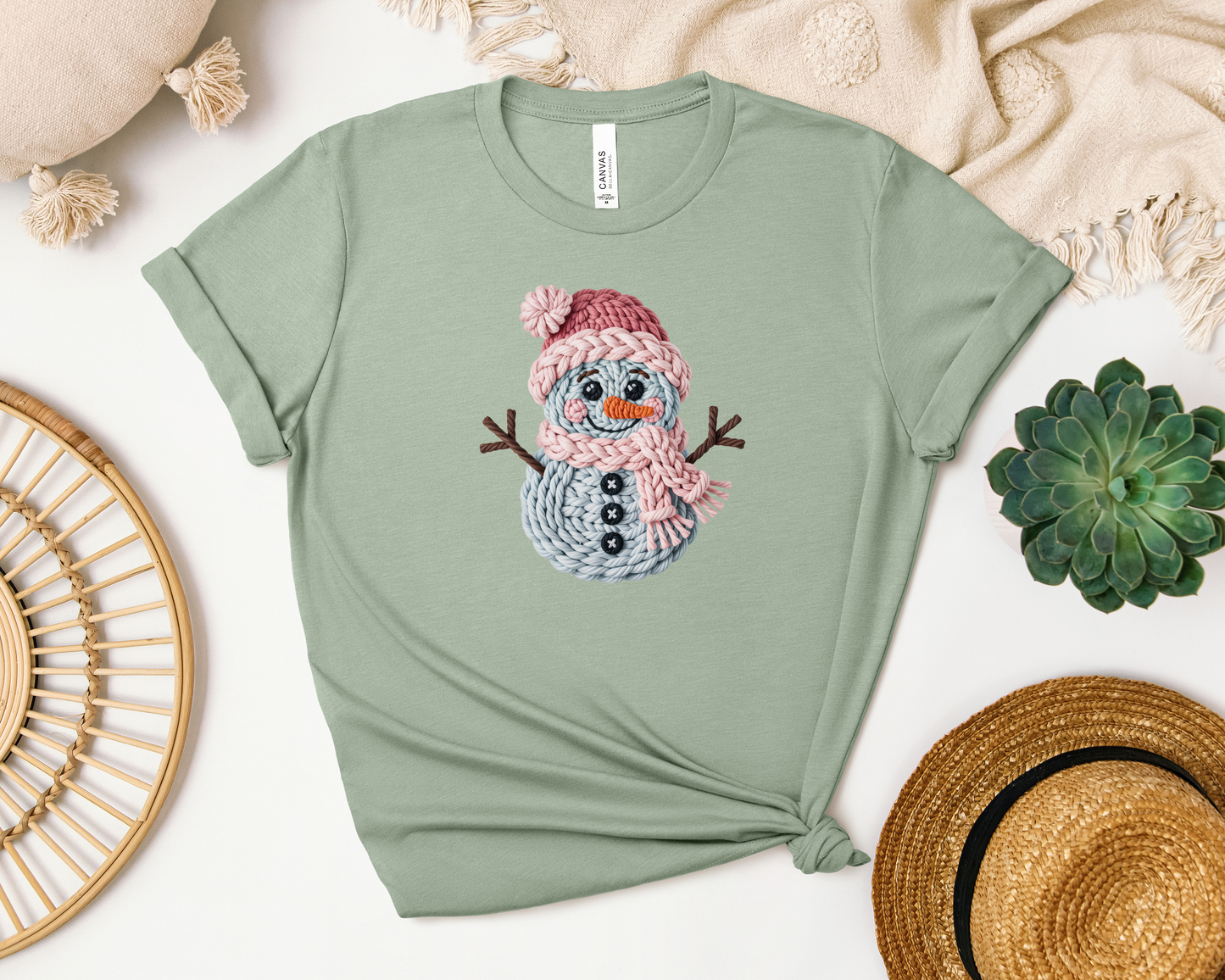 CROCHET SNOWMAN SHIRT