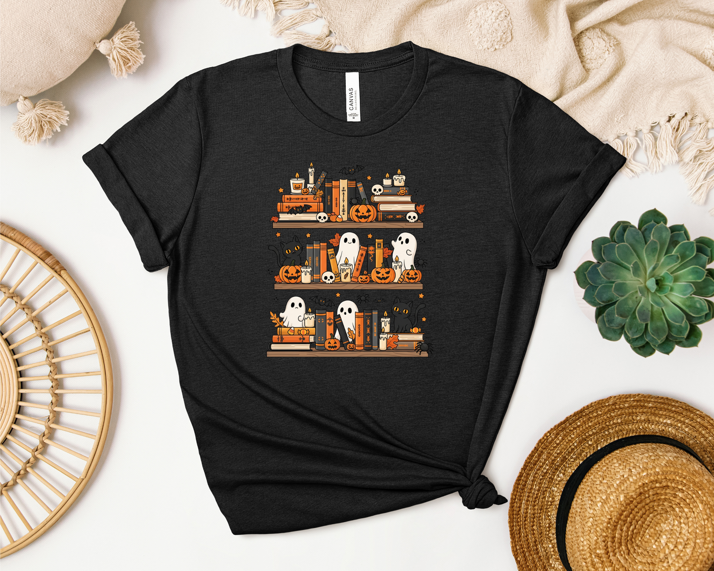 SPOOKY BOOKSHELF SHIRT