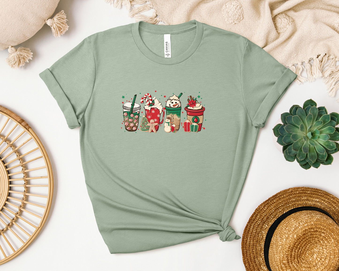 CHRISTMAS COFFEE CUPS SHIRT