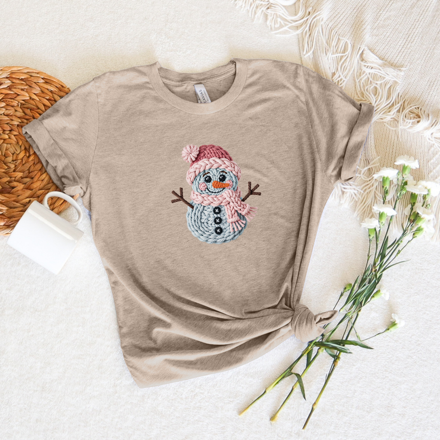 CROCHET SNOWMAN SHIRT