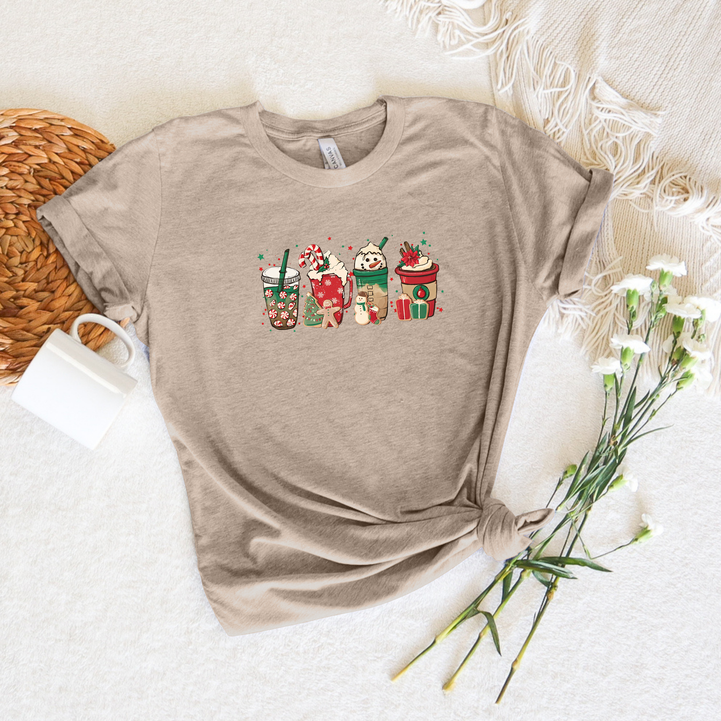CHRISTMAS COFFEE CUPS SHIRT