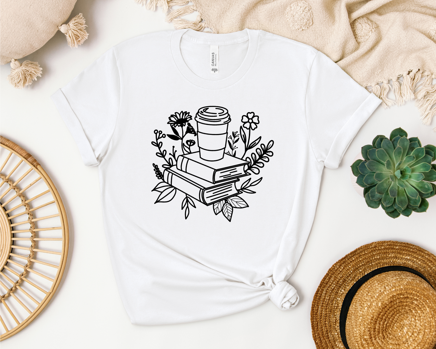 BOOKS AND COFFEE SHIRT