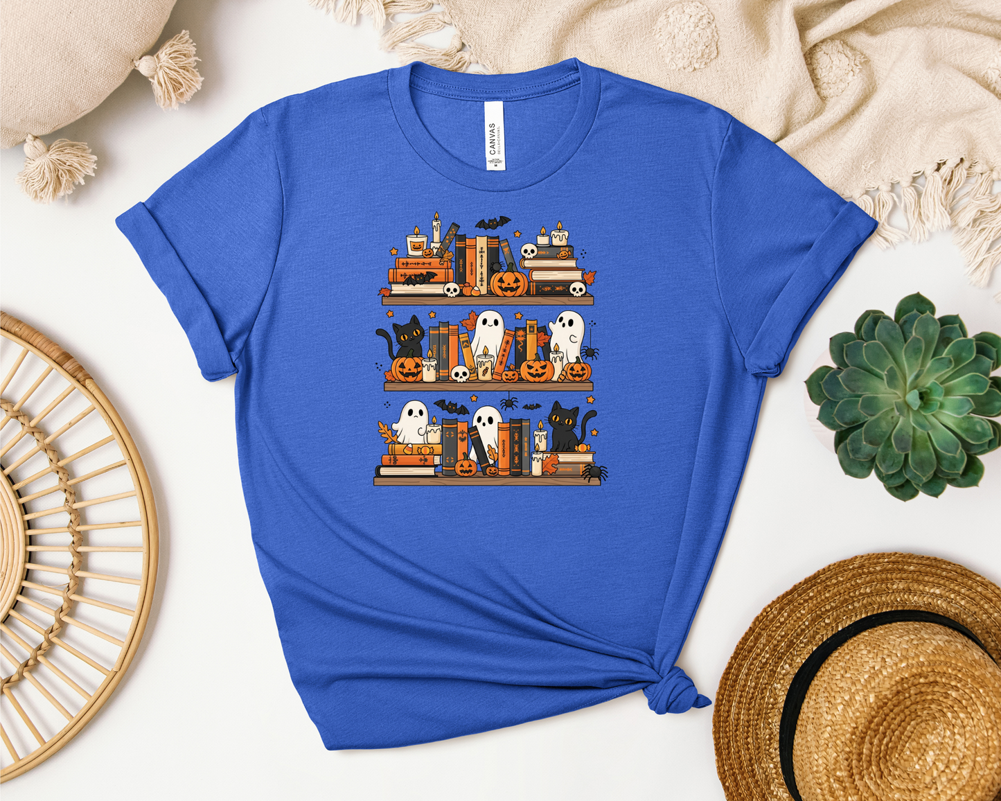 SPOOKY BOOKSHELF SHIRT