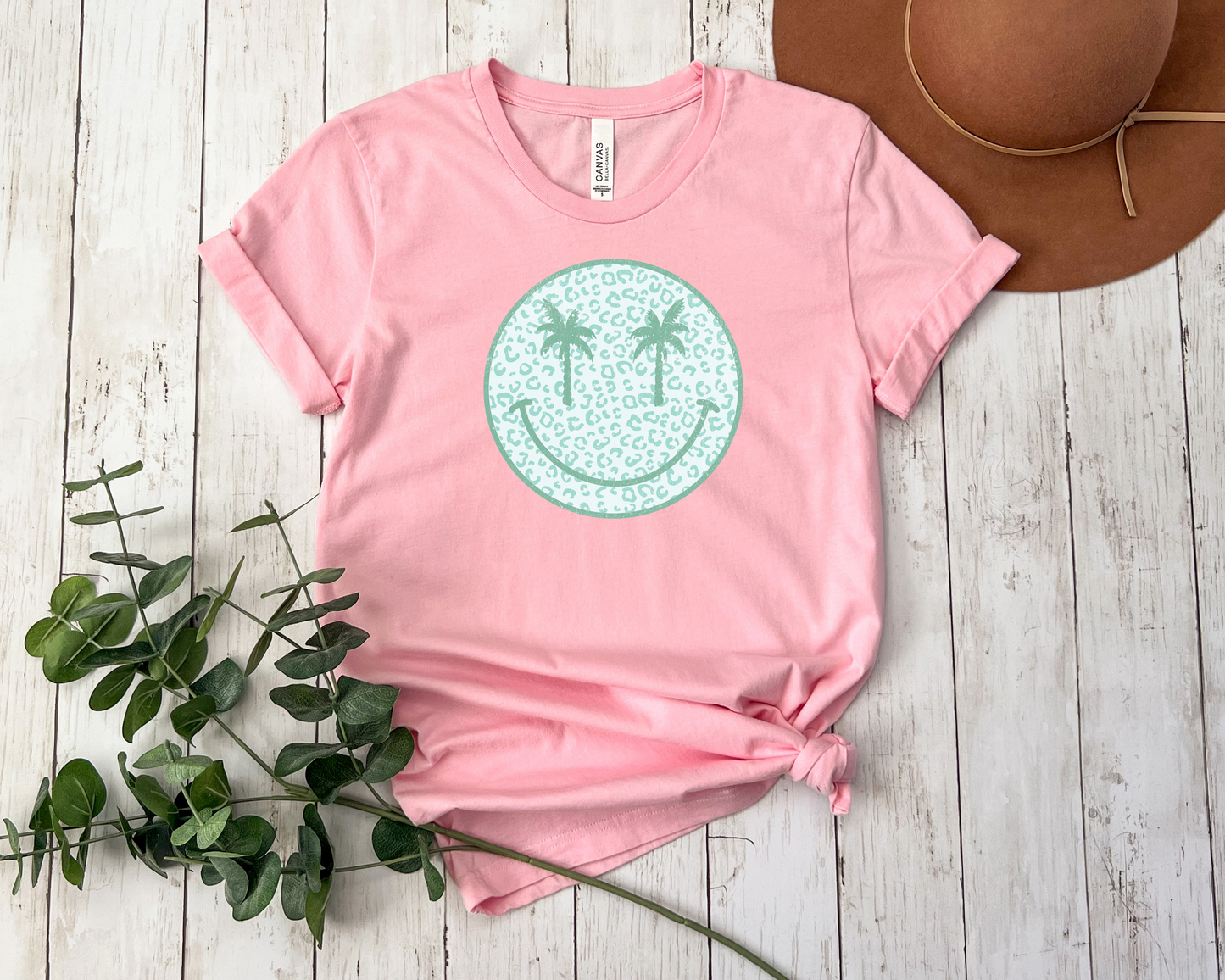 *NEW* SUMMER PALM TREE SMILEY SHIRT