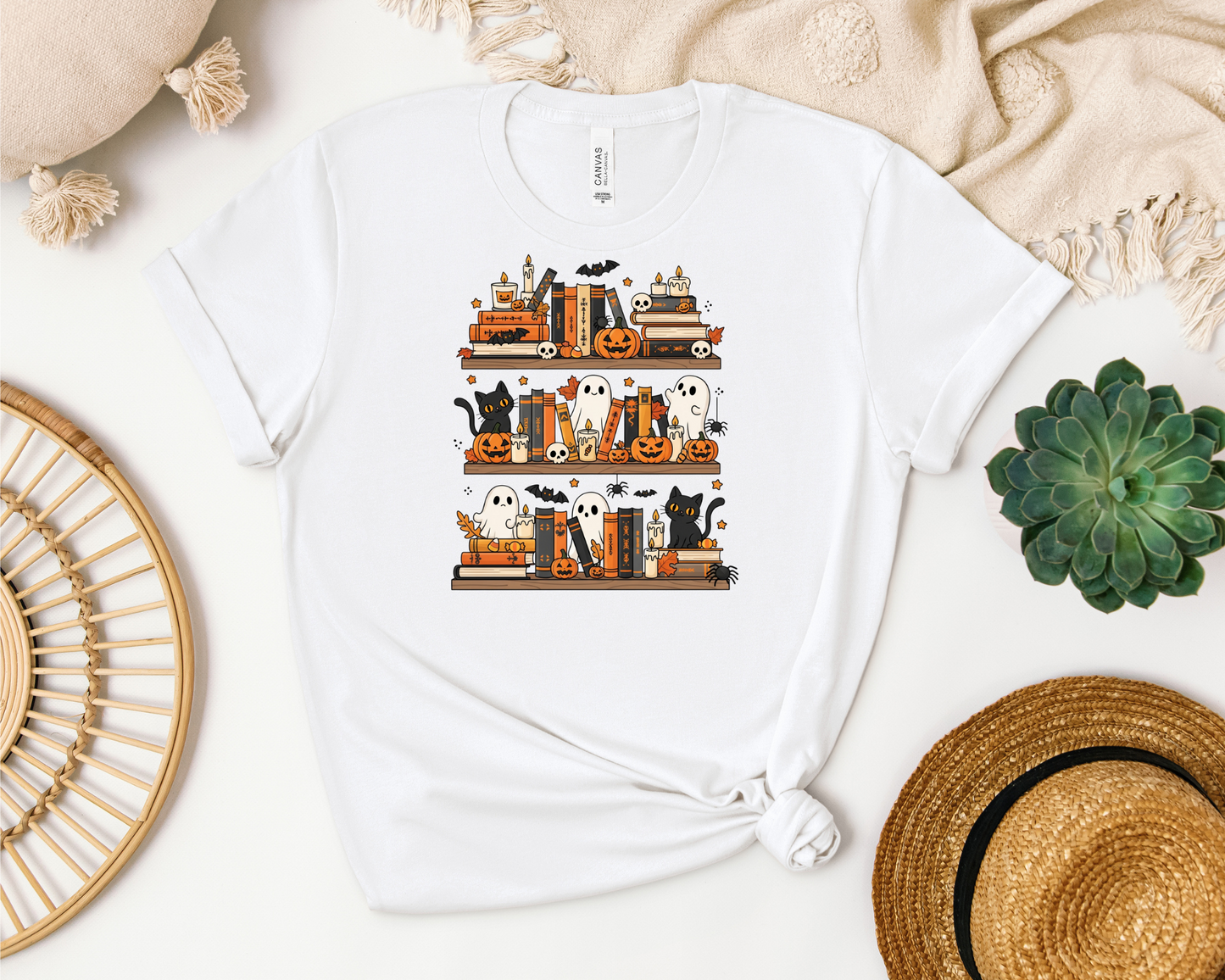 SPOOKY BOOKSHELF SHIRT