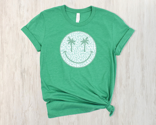 *NEW* SUMMER PALM TREE SMILEY SHIRT