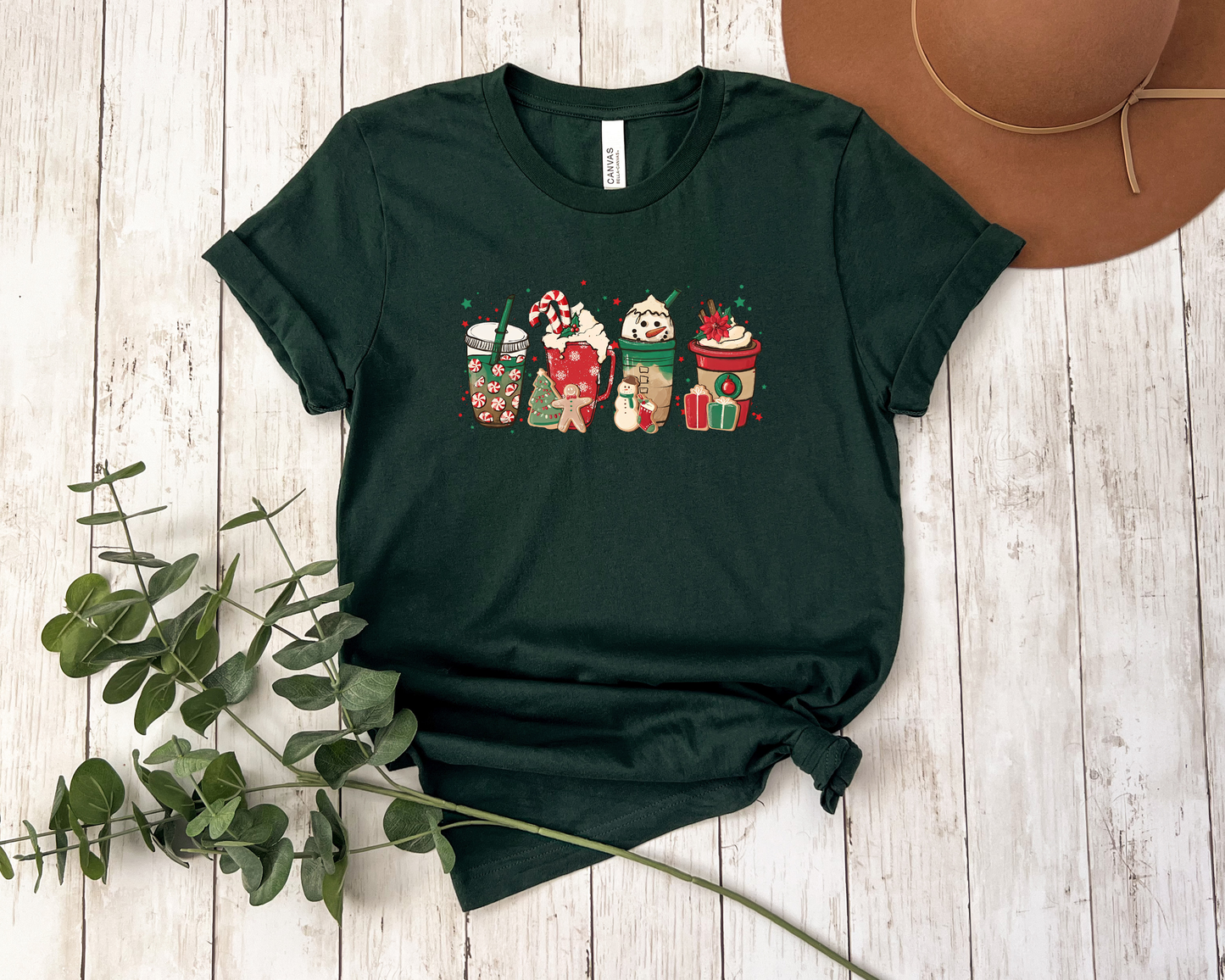 CHRISTMAS COFFEE CUPS SHIRT