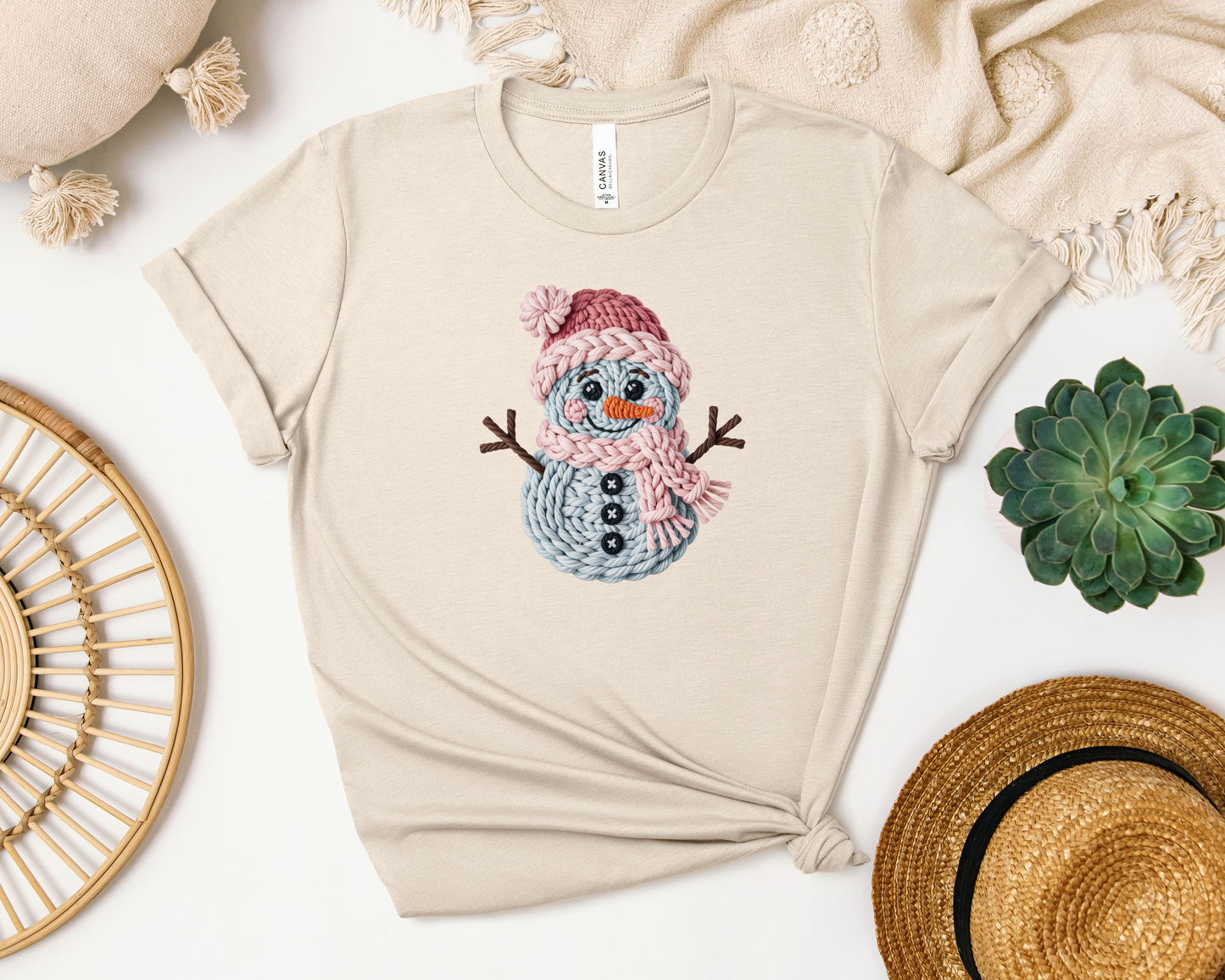 CROCHET SNOWMAN SHIRT
