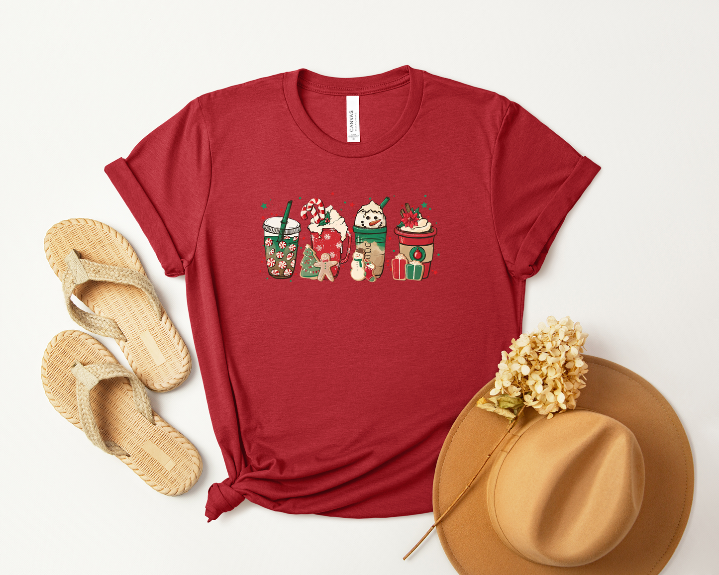 CHRISTMAS COFFEE CUPS SHIRT