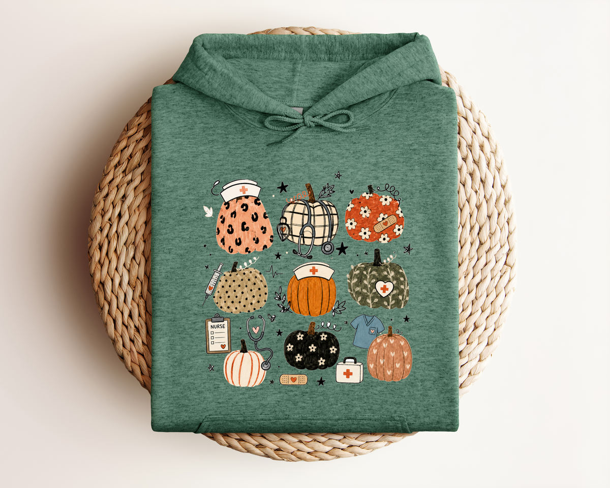 NURSE PUMPKINS HOODIE