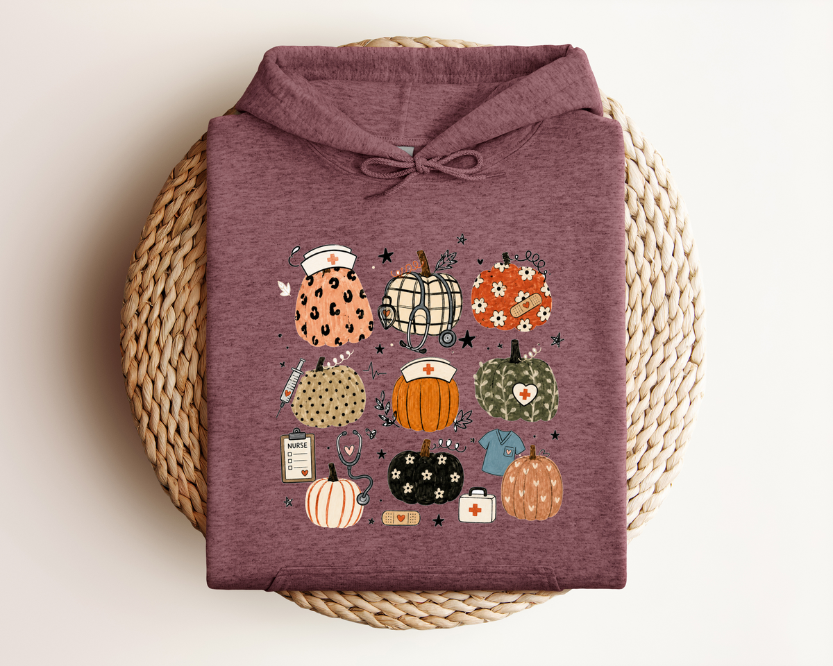 NURSE PUMPKINS HOODIE