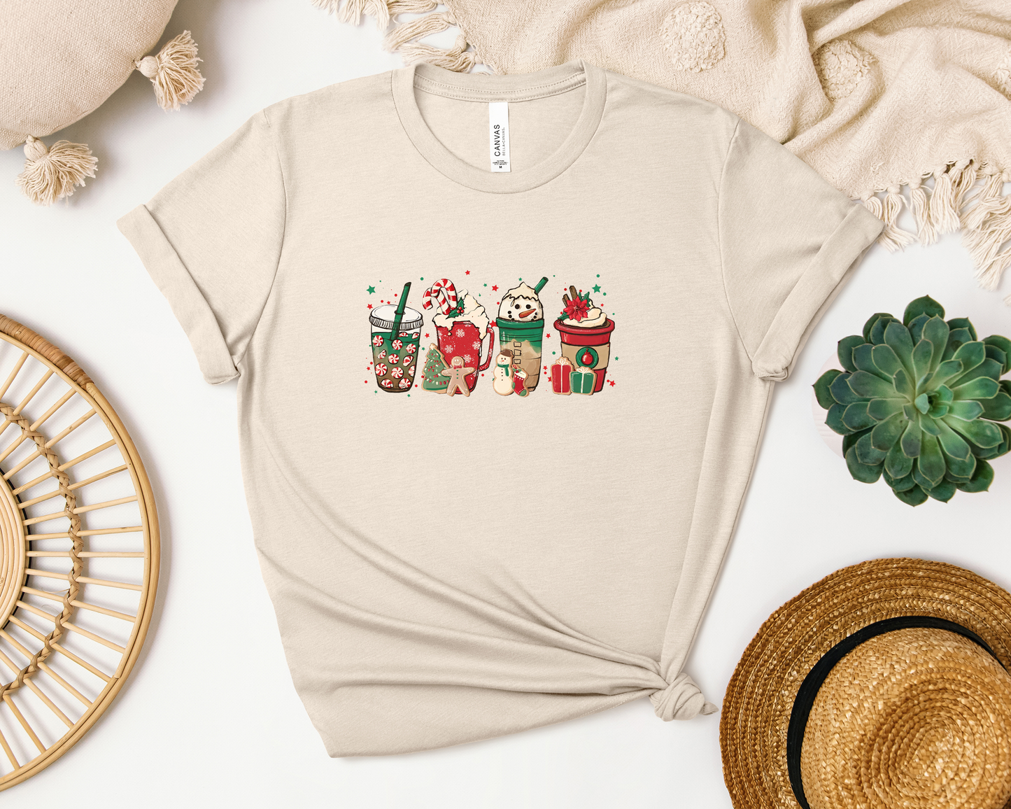CHRISTMAS COFFEE CUPS SHIRT