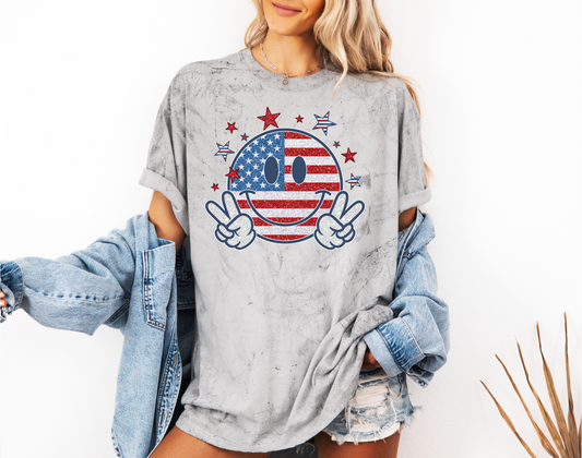 4th of July Smiley Face CC shirt