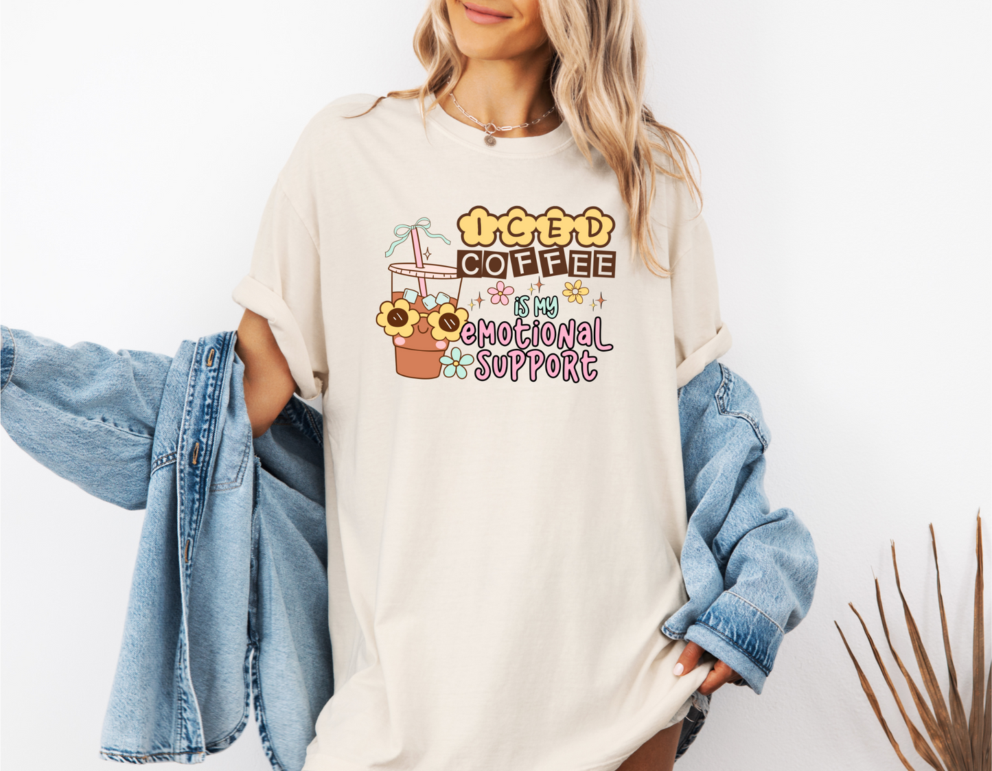 EMOTIONAL SUPPORT ICED COFFEE CC SHIRT