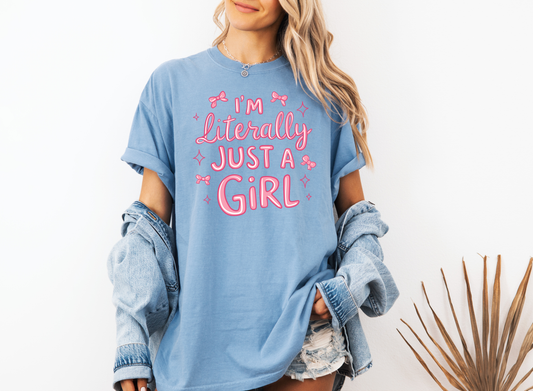 *NEW* LITERALLY JUST A GIRL CC SHIRT