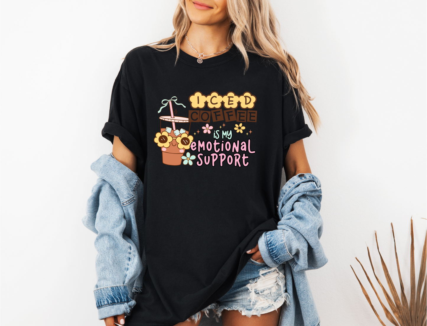 EMOTIONAL SUPPORT ICED COFFEE CC SHIRT