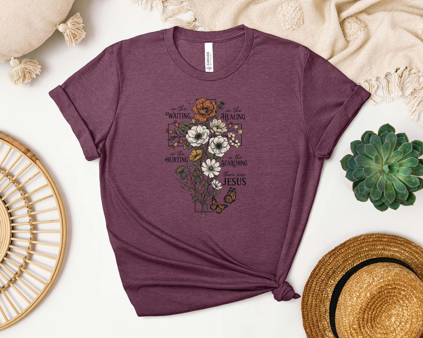 *NEW* FLORAL CROSS SHIRT